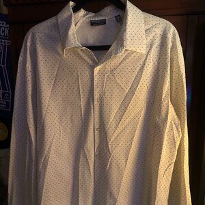 Van Heusen Flex 3 Slim Fit Dress Shirt 17-17.5, 34/35, XL